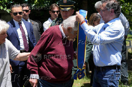Colombia's President Petro meets Uruguay's former leader Mujica, in Montevideo