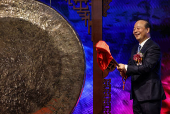 Robin Zeng, founder and chairman of battery manufacturer Contemporary Amperex Technology (CATL), attends the company?s listing ceremony at the Hong Kong Stock Exchange in Hong Kong