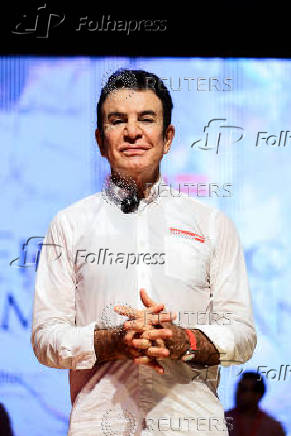 Salvador Nasralla, presidential candidate for Honduras' Liberal Party, attends his party's national convention, in San Pedro Sula