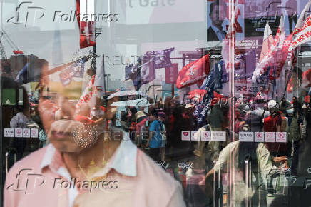 Presidential candidates attend their election campaign rallies