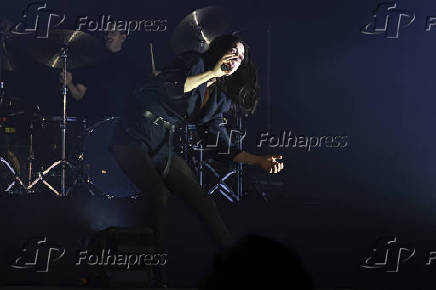 Show da cantora st. Vicent no festival popload em são paulo