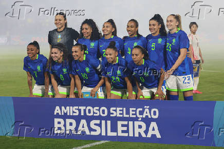 BRAGANCA PAULISTA, SP, 02.06.2025-AMISTOSO-BRASIL X JAPAO