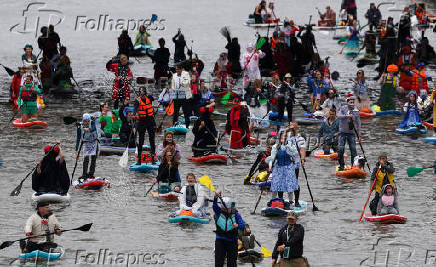 Water sports festival held in Moscow