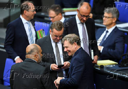 Session at the German lower house of parliament Bundestag, in Berlin