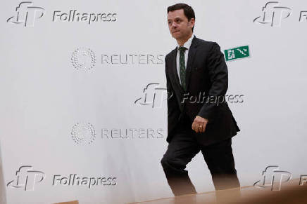 Brazil's Minister of Justice Anderson Torres walks before a news conference at Headquarters of the Federal Highway Police in Brasilia