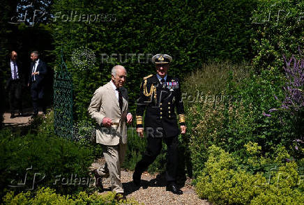 Britain's King Charles visits Walmer Castle