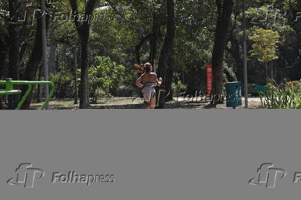 Movimentação no Parque Ibirapuera em São Paulo