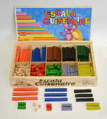 Caixa com barras coloridas para Escala Cuisenaire