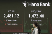 Stock market falls in South Korea