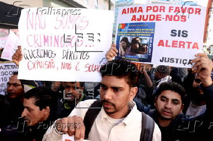 Migrants protest against new migration law in Lisbon