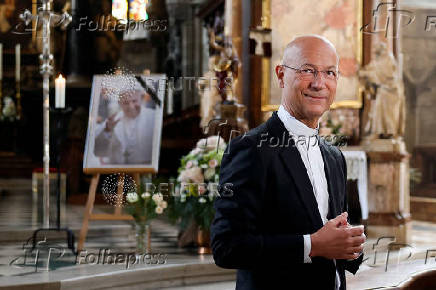 Mourning after the death of Pope Francis, in Vienna