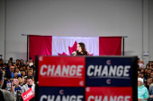 Conservative Party of Canada's leader Pierre Poilievre holds a rally in Saskatoon