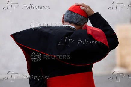 General congregation meeting ahead of the conclave to elect the next pope, as seen from Rome