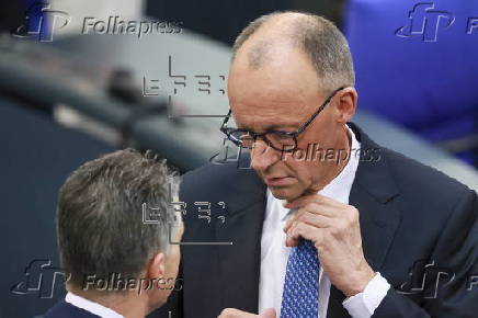 Election of German Chancellor and swearing-in of the cabinet at Bundestag in Berlin