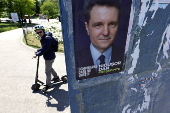 Romania's runoff presidential election campaign in Bucharest