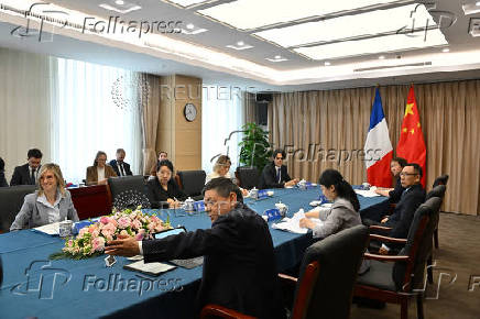 Agnes Pannier-Runacher, French Minister for Ecological Transition, Biodiversity, Forestry, the Sea and Fisheries visits Beijing