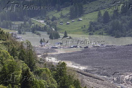Aftermath of Birch Glacier collapse in Switzerland