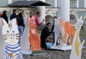 Hermitage Cat Day celebration in St. Petersburg