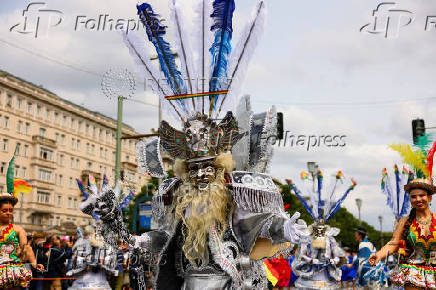 Annual street parade, which is part of the Carnival of Cultures celebrating the multi-ethnic diversity of the city, in Berlin