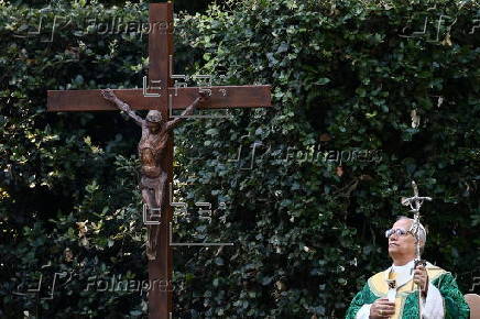 Pope Leo XIV leads the Mass for the Care of Creation in Castel Gandolfo