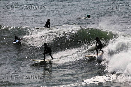 Ressaca do mar no Rio de Janeiro.
