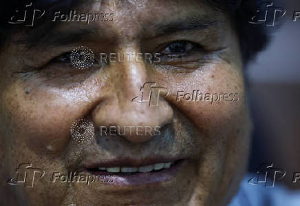 Former Bolivian President Evo Morales promotes ?null voting? in the upcoming general election