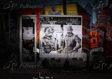 Satirical street art posters pop up in Berlin