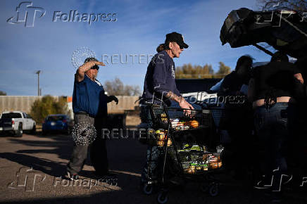 Food pantry is busy, weeks into the continuing U.S. government shutdown, in Fountain