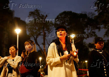 Aftermath of a deadly fire at the Wang Fuk Court housing complex in Hong Kong