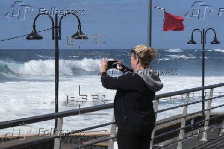 La borrasca Nuria deja vientos fuertes y mala mar en Canarias
