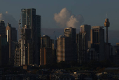 A view of the Sydney skyline and Central Business District