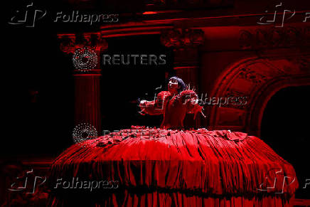 Lady Gaga rehearses one day before her open concert in Copacabana beach in Rio de Janeiro