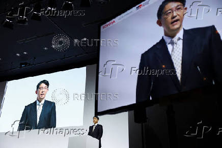 Toyota Motor holds a media briefing for the financial results in Tokyo