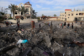 Aftermath of an Israeli strike on a house, in Khan Younis