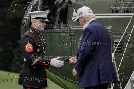 U.S. President Donald Trump Arrives at the White House