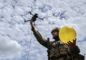 Ukrainian troops hold anti-drone training in Kharkiv area