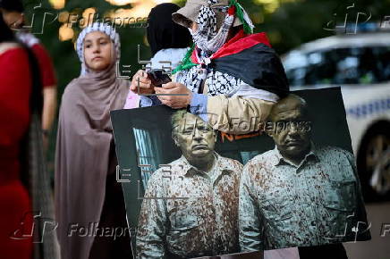 Protesters rally for Gaza in Sydney, Austalia