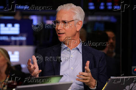 Wells Fargo CEO Charlie Scharf speaks during in interview with CNBC on the floor of the NYSE in New York