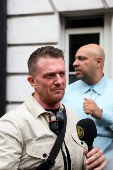 Anti-immigration activist Stephen Yaxley-Lennon at Westminster Magistrates' Court, in London