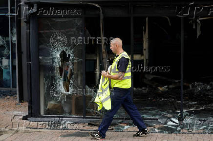 Aftermath of riots in Ballymena