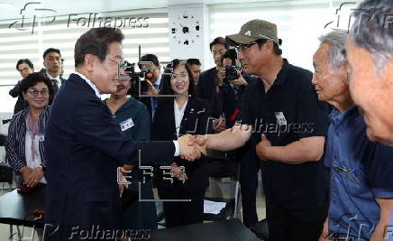 South Korean President Lee Jae-myung vists border region