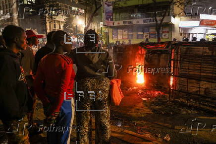 Street vendors protest in Nairobi against police harrassment