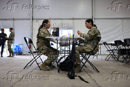 U.S. National Guard living conditions at Joint Forces Training Base in Los Alamitos