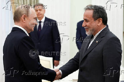 Russian President Vladimir Putin meets with Iranian Foreign Minister Abbas Araqchi in Moscow