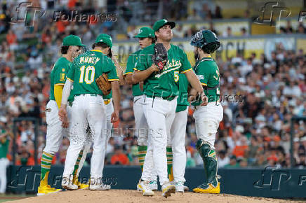 MLB: San Francisco Giants at Athletics