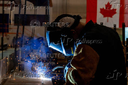 Walters Group welder works in Hamilton