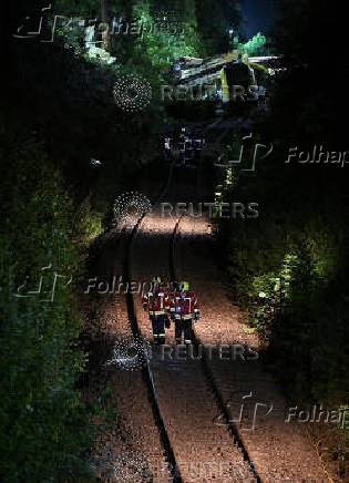Passenger train derailed in southwestern Germany