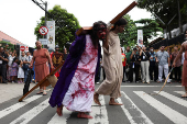 Good Friday procession in South Tangerang