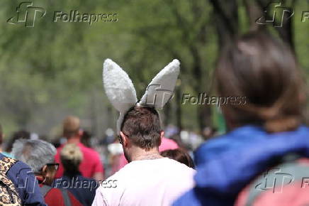 Celebração de páscoa no central park.