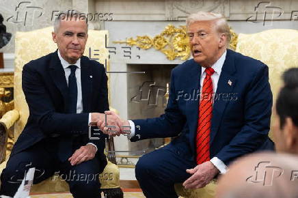 US President Trump meets Canadian Prime Minister Carney at the White House